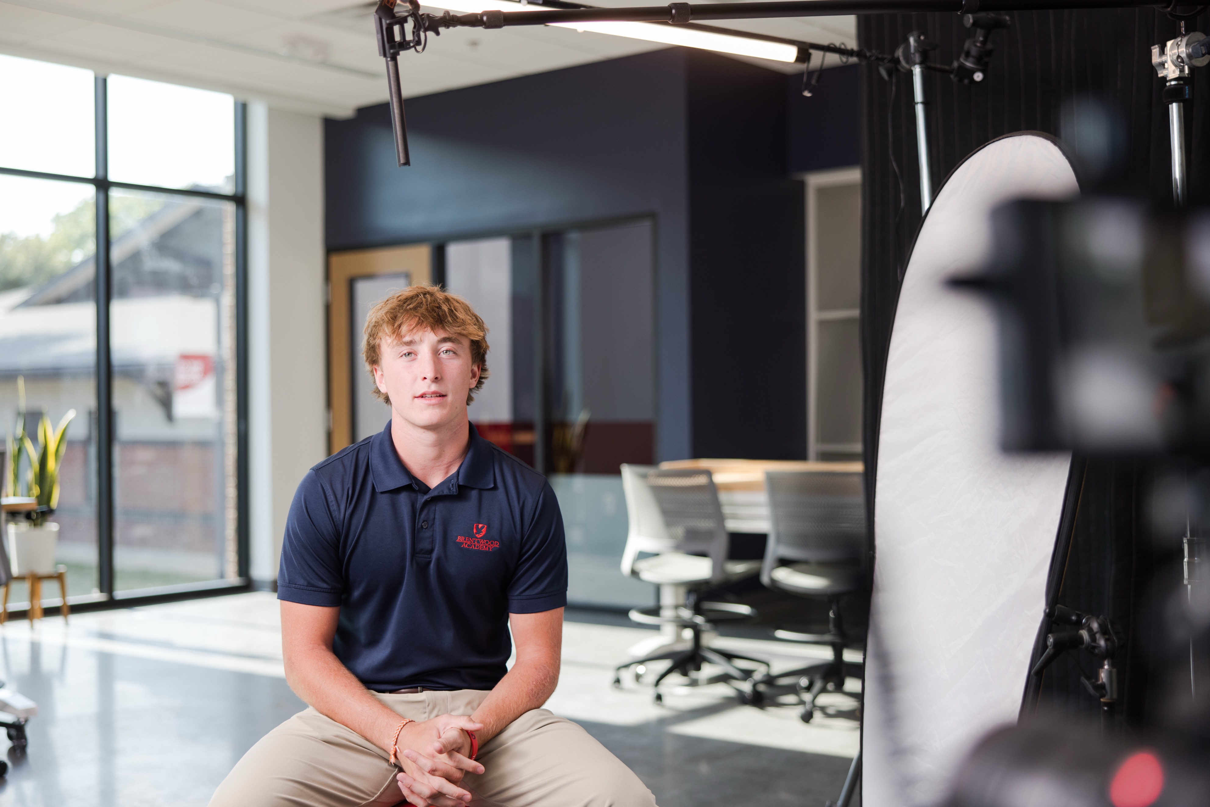 Student testimonial filming