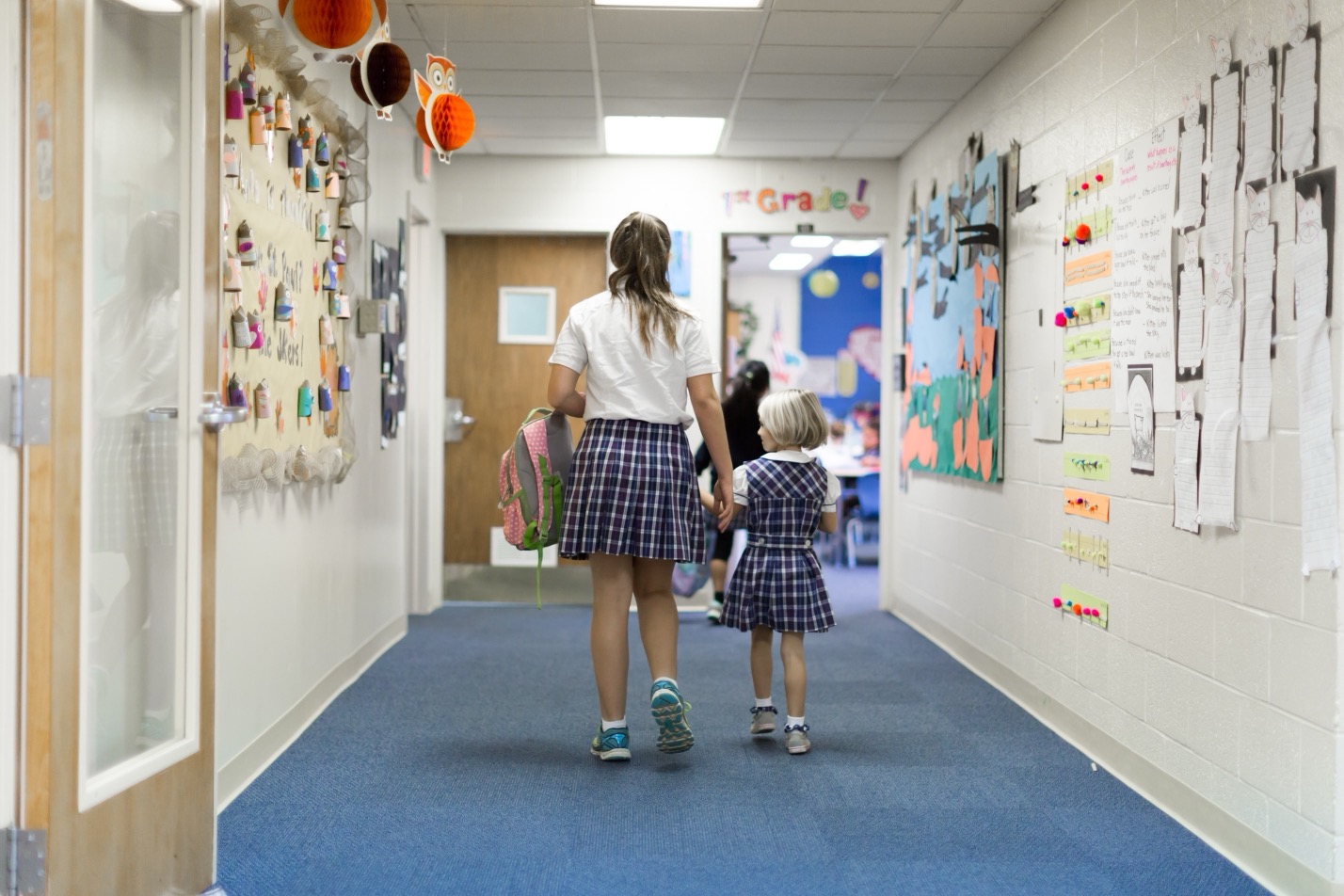 Crew filming student