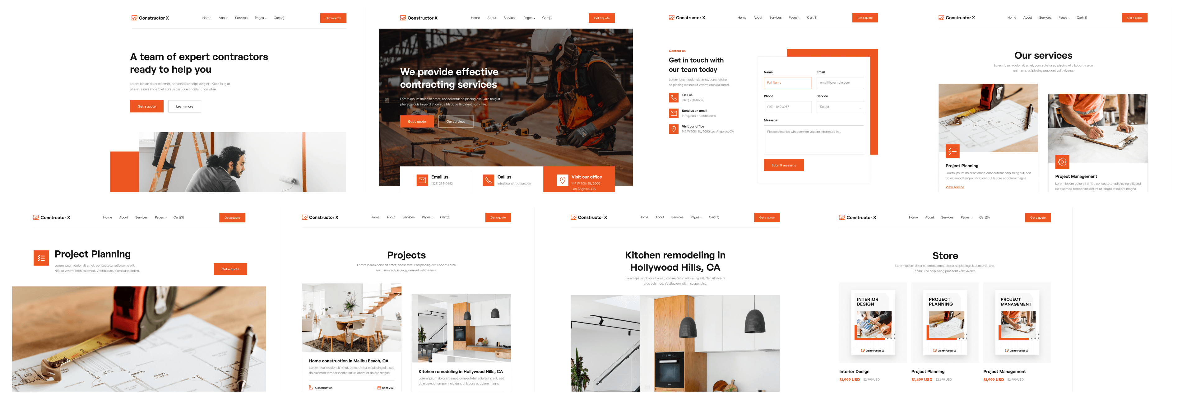 Constructor X - Buy now on Webflow - Construction Webflow Template