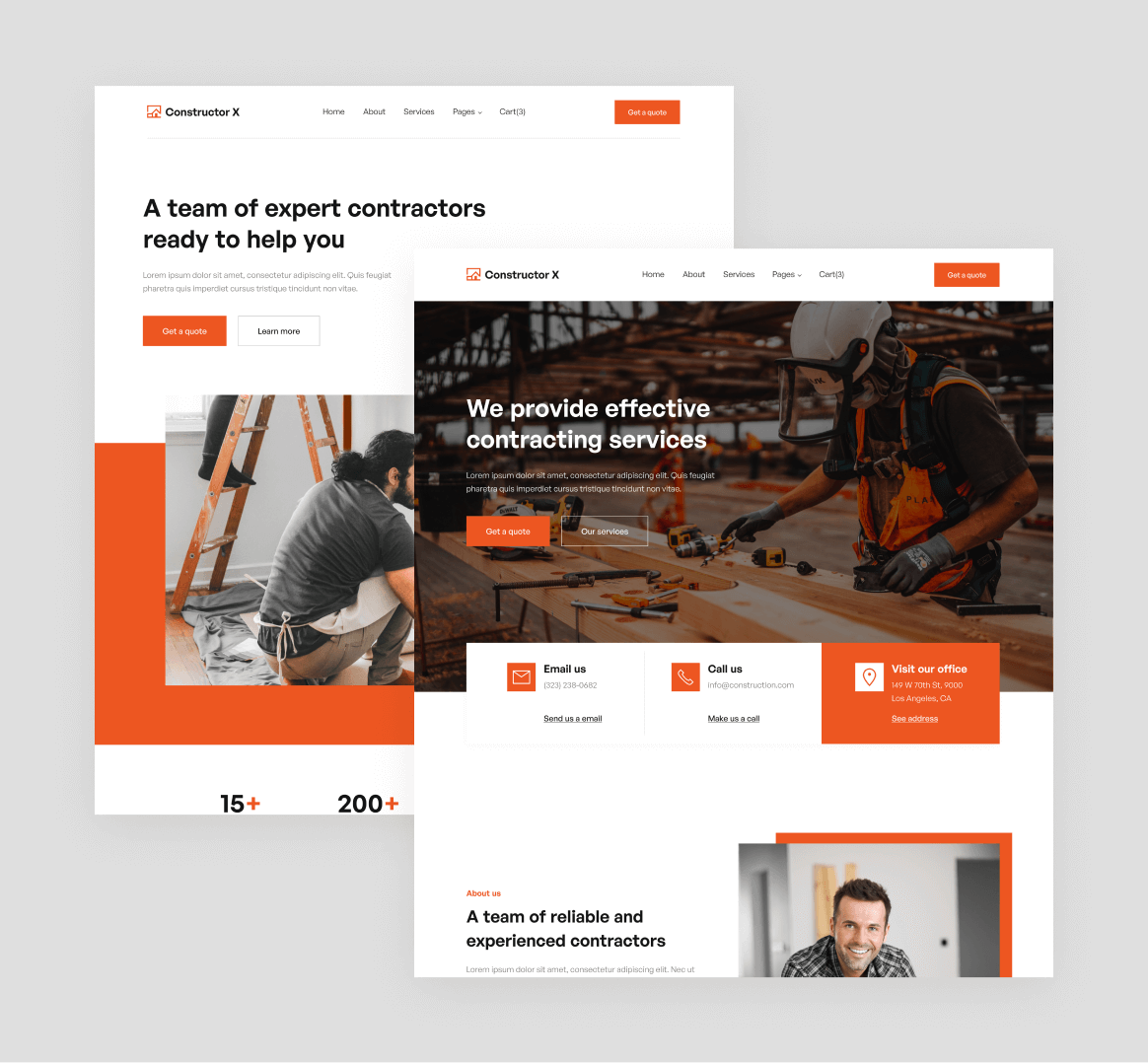 Constructor X - 14 Pages Included - Construction Webflow Template