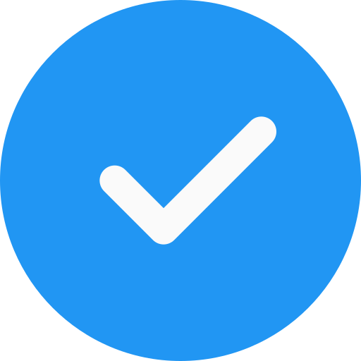 A green shield outlined in white with a white checkmark centered inside.