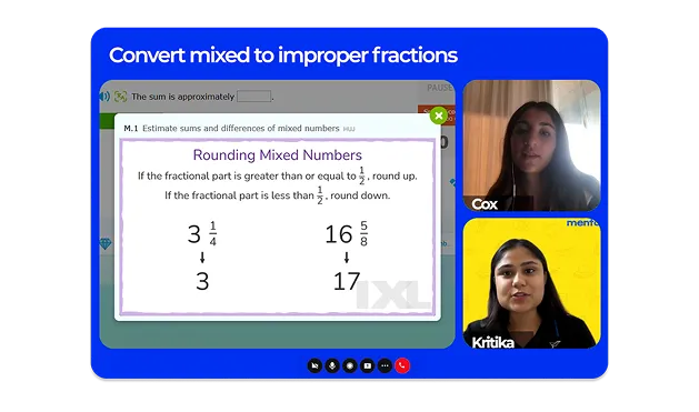 Live Interactive  1-on-1 Sessions