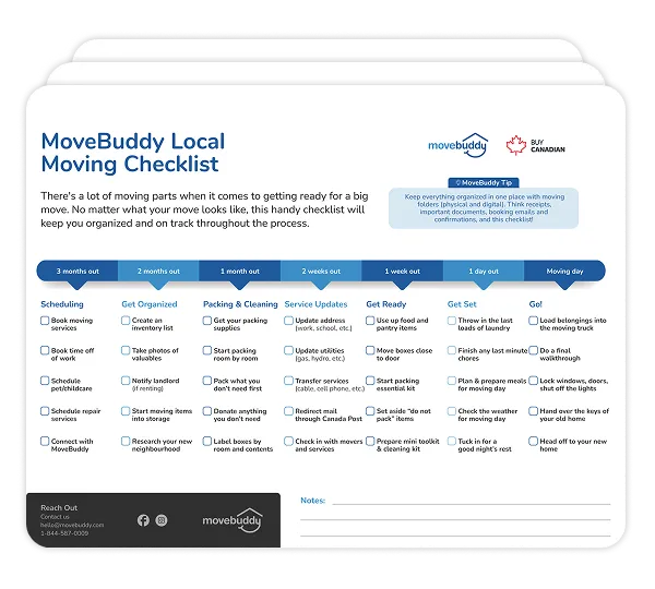 An image of the local moving checklist.