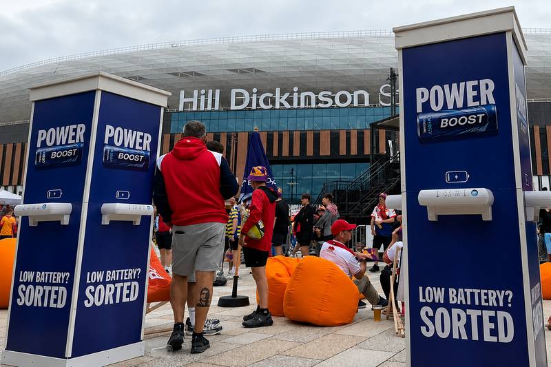 Boost Energy Brand Activation at Hill Dickinson Stadium