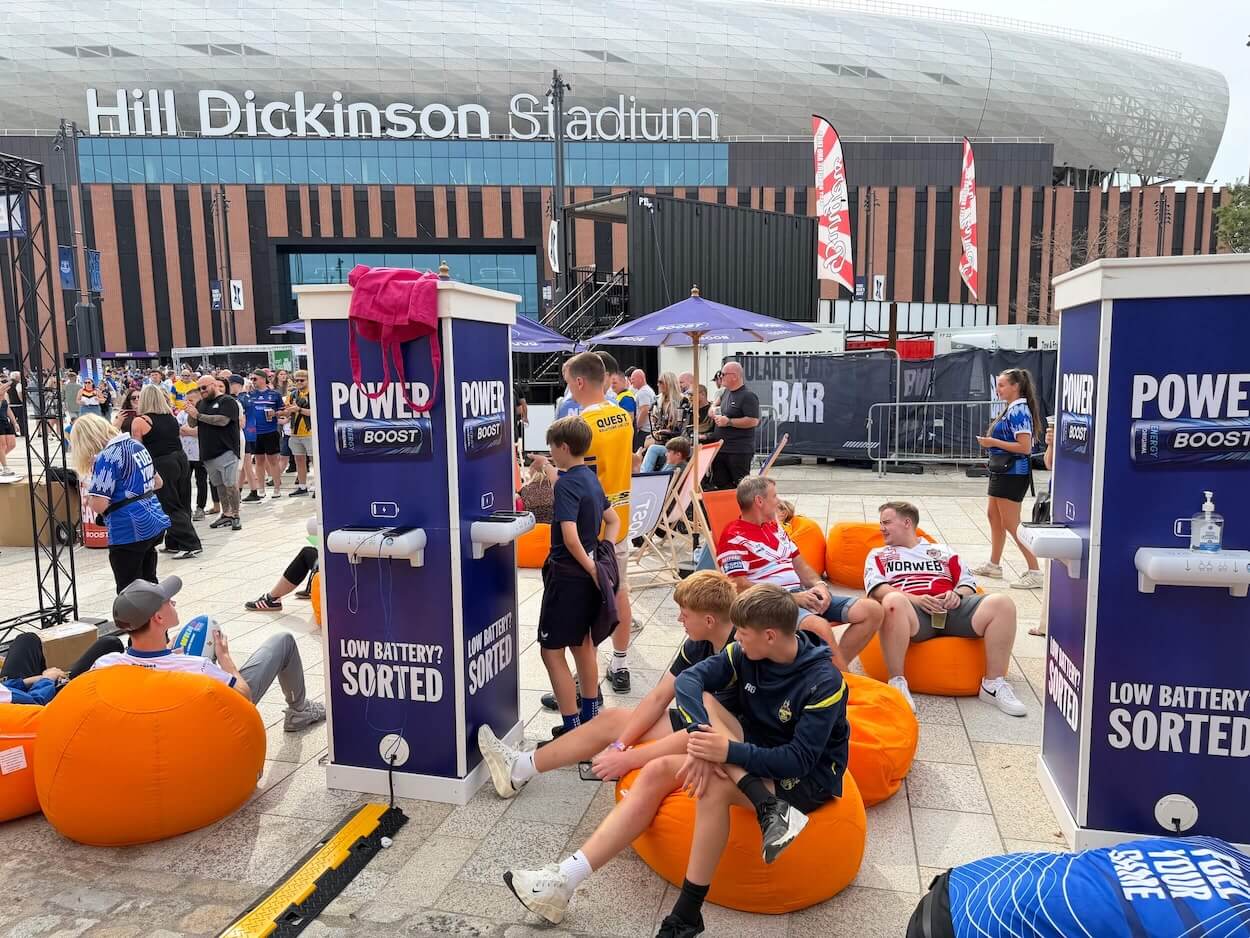 Dedicated free phone charging: is it time stadiums stopped winging it?