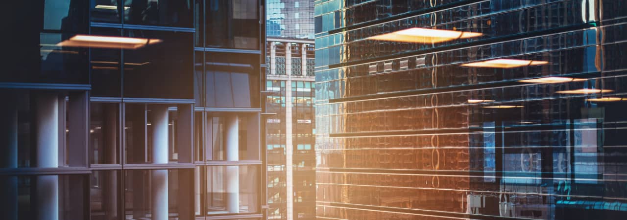 an abstract image of buildings