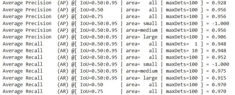 D-FINE training mAP and average recall