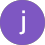 Google profile image of a J in a purple circle