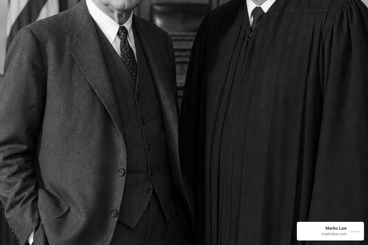 Historical legal giants Clarence Darrow and Thurgood Marshall Historical legal giants Clarence Darrow and Thurgood Marshall