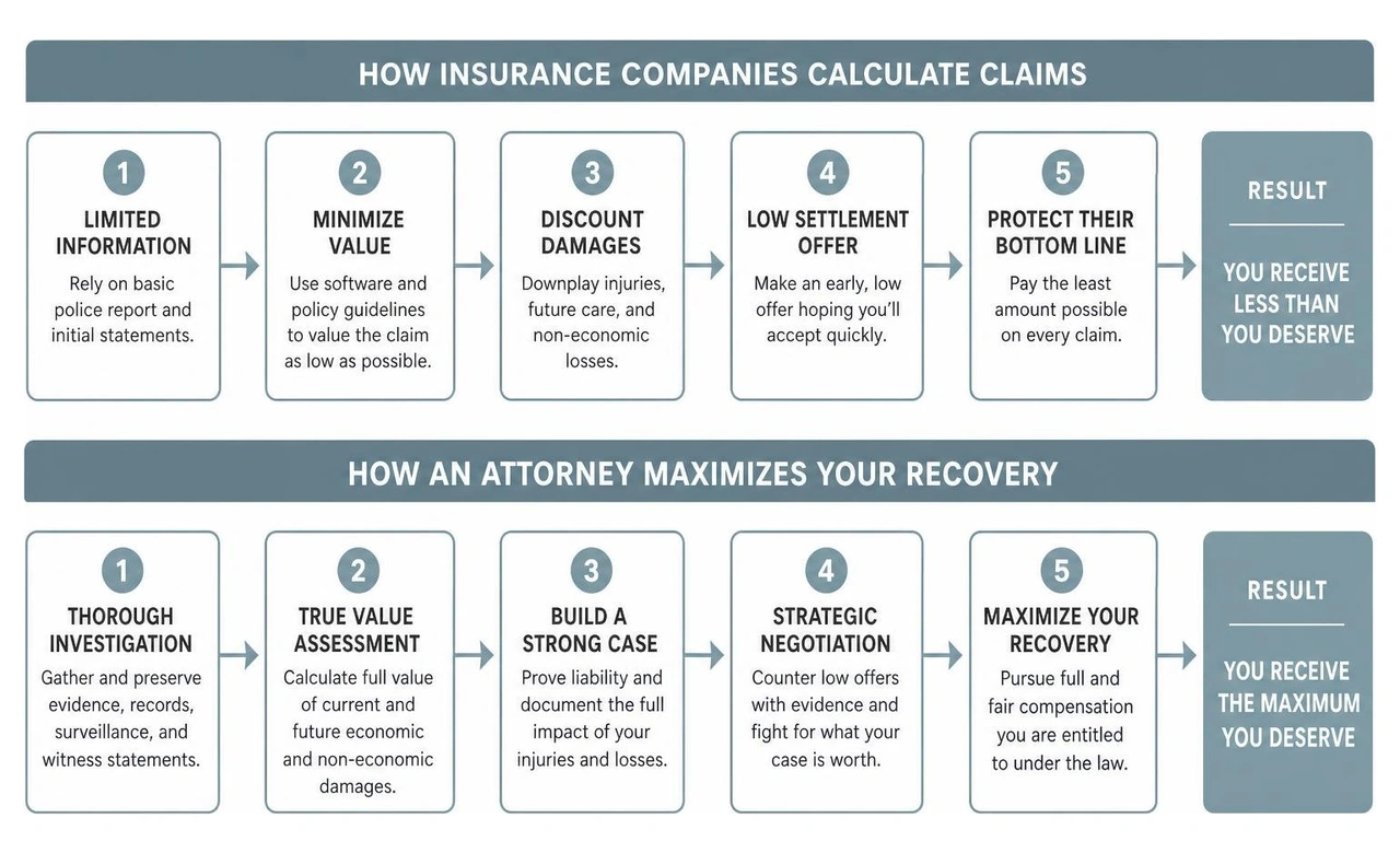 how insurance companies calculate claims versus how an attorney maximizes recovery how insurance companies calculate claims versus how an attorney maximizes recovery