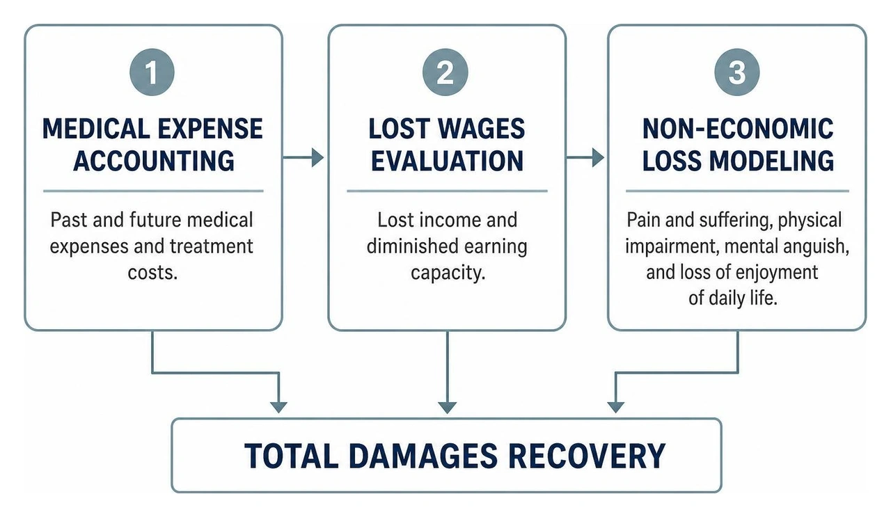 damages recovery process: medical expense accounting, lost wages evaluation, non-economic loss modeling damages recovery process: medical expense accounting, lost wages evaluation, non-economic loss modeling