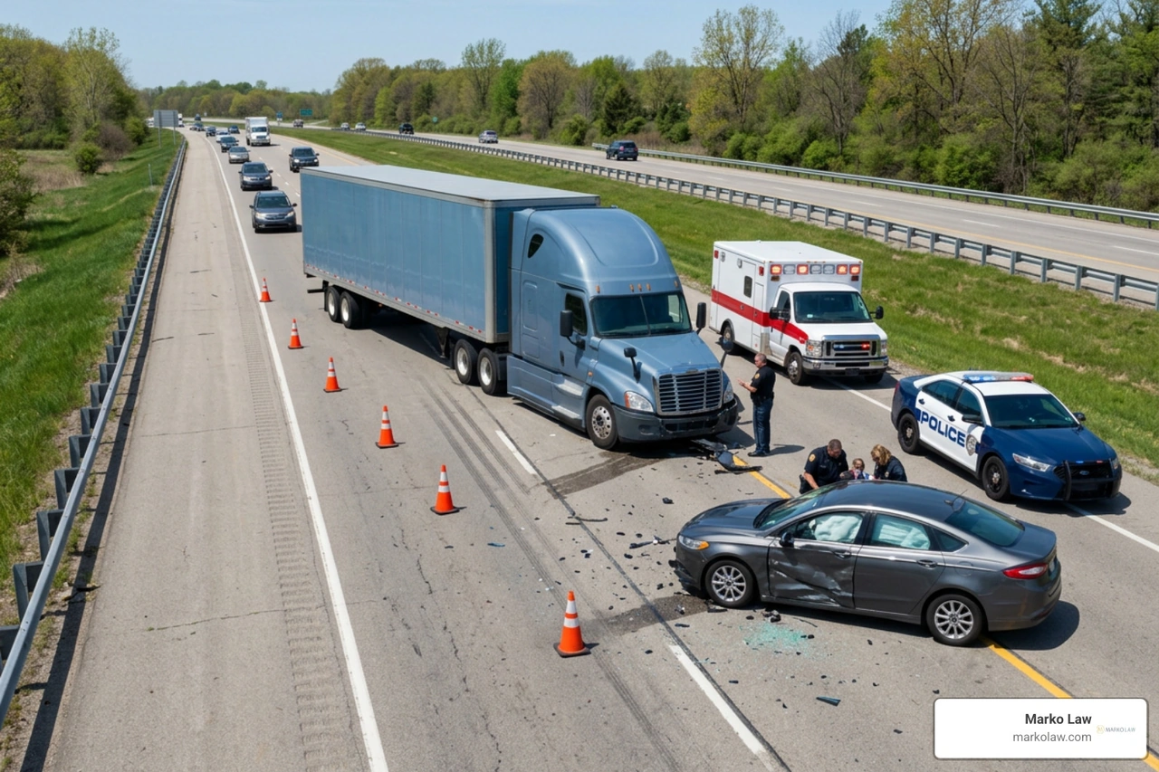 Mount Pleasant Semi Crash Victims Can Secure Significant Compensation Under Michigan Law