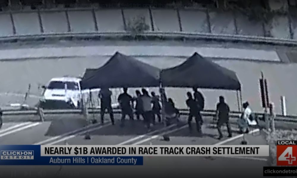 Jury awards nearly $900 million after children hurt in crash at Auburn Hills test track