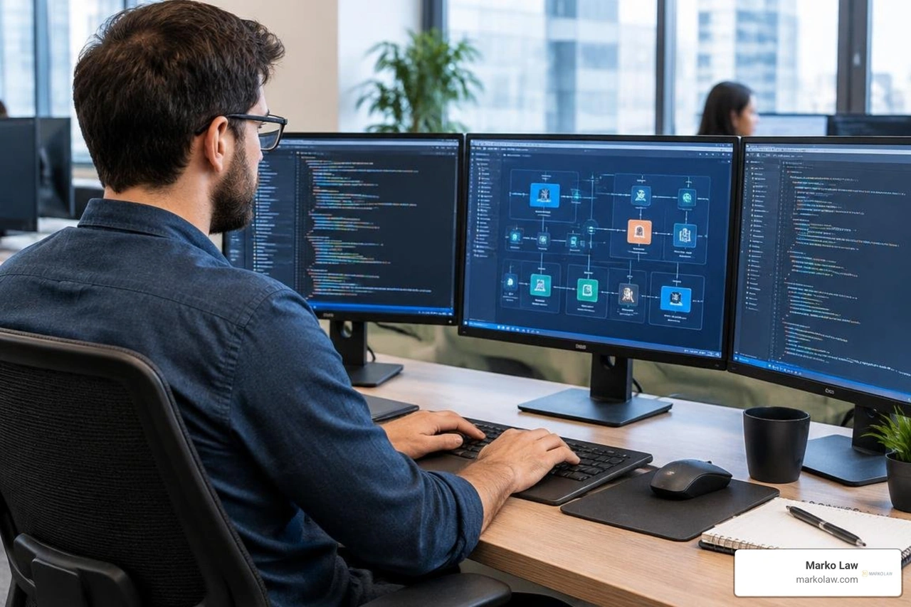 computer systems analyst working on software architecture