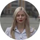 a woman with blonde hair