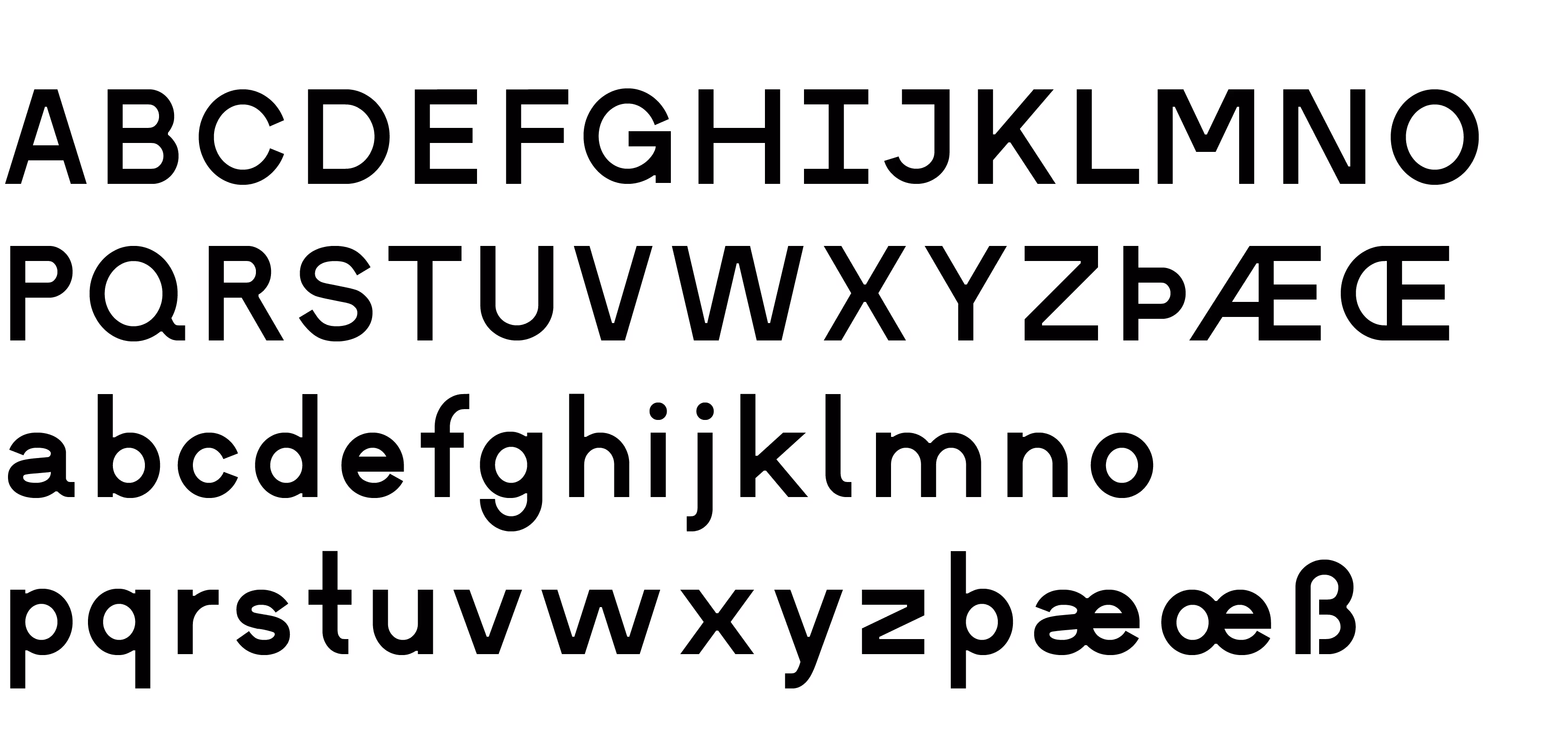 Frieston font layout mockup