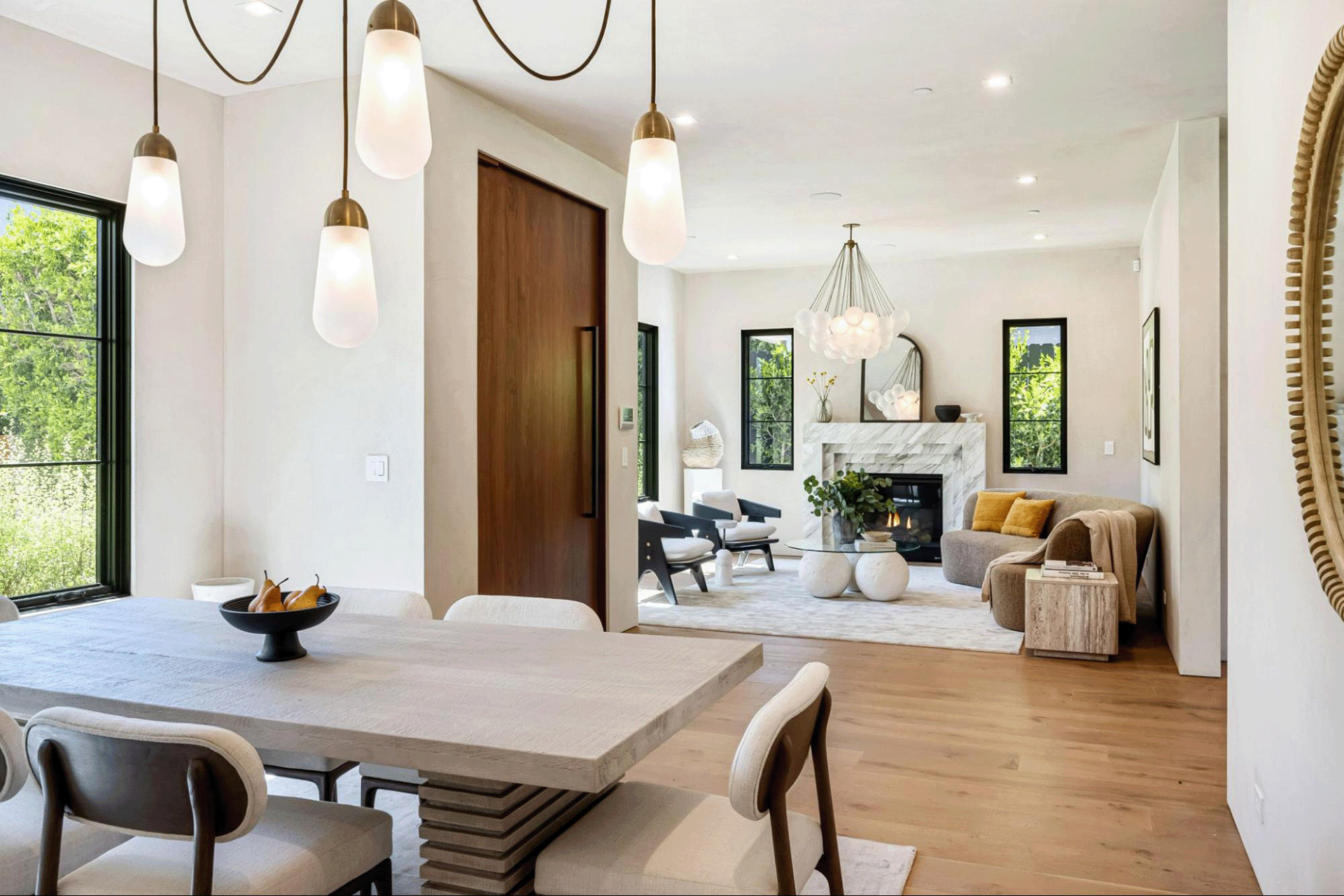 Timber flooring in a modern house with natural light