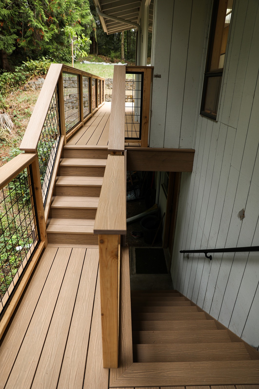 Full Camano Hillside Deck Rebuild After
