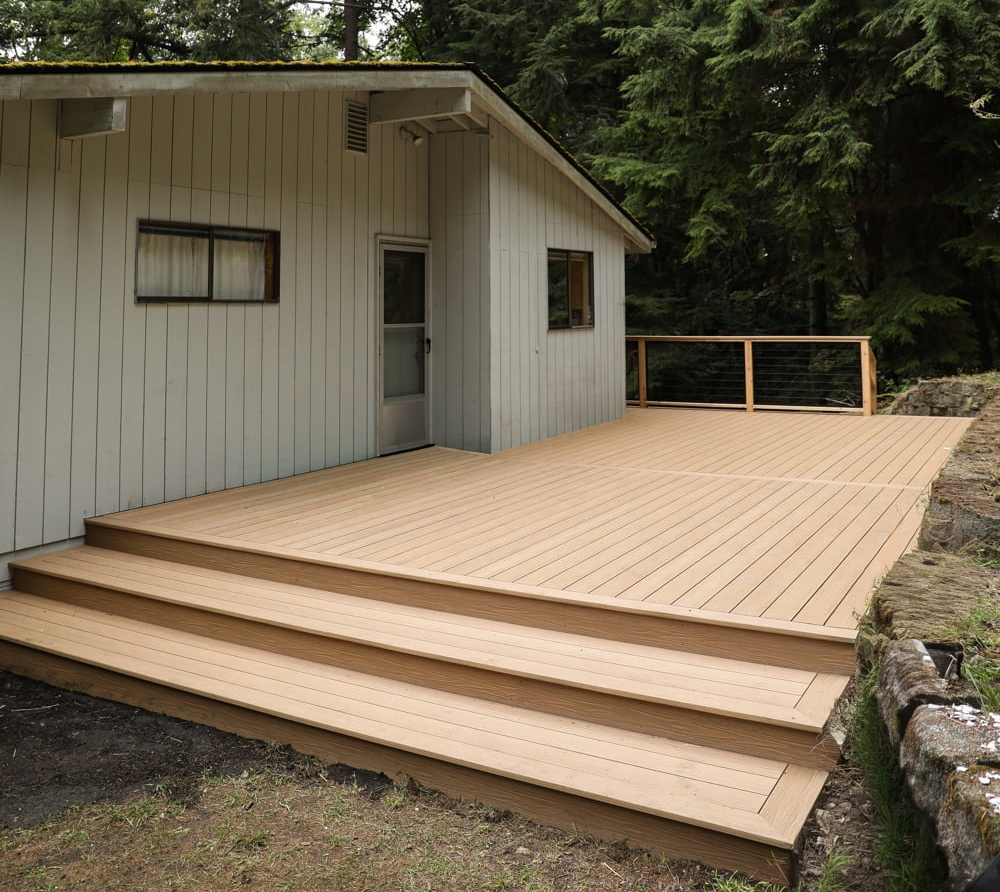 Full Camano Hillside Deck Rebuild Main Image
