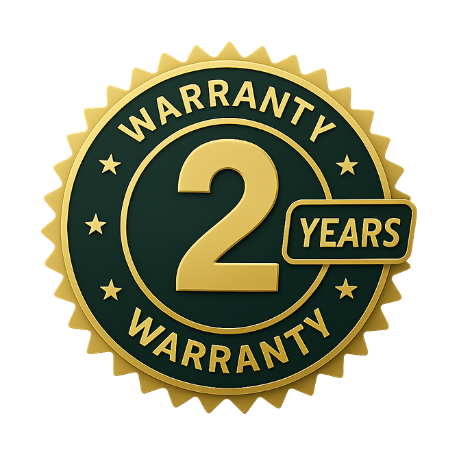 2 Year Warranty