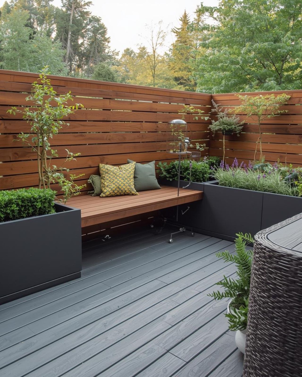 Outdoor Deck with Patio Furniture