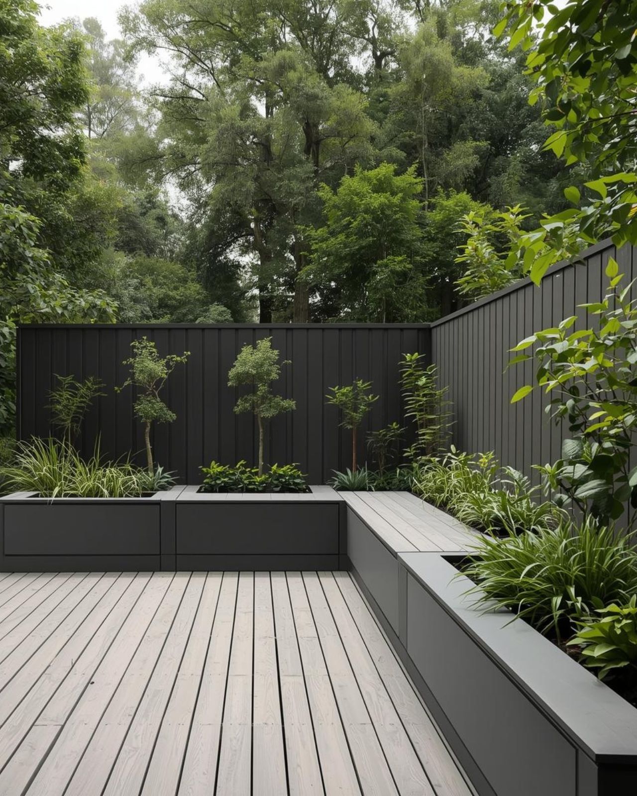  Adirondak chairs on backyard deck