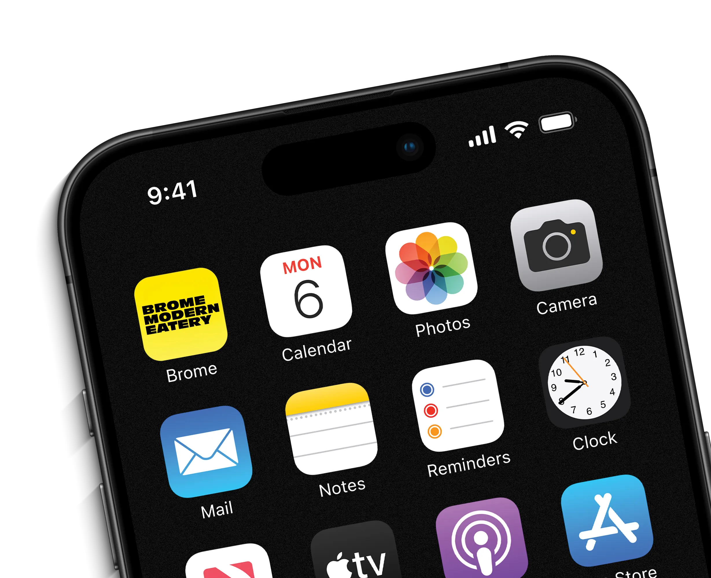 Brome App rewards screen on a phone - order ahead and earn points