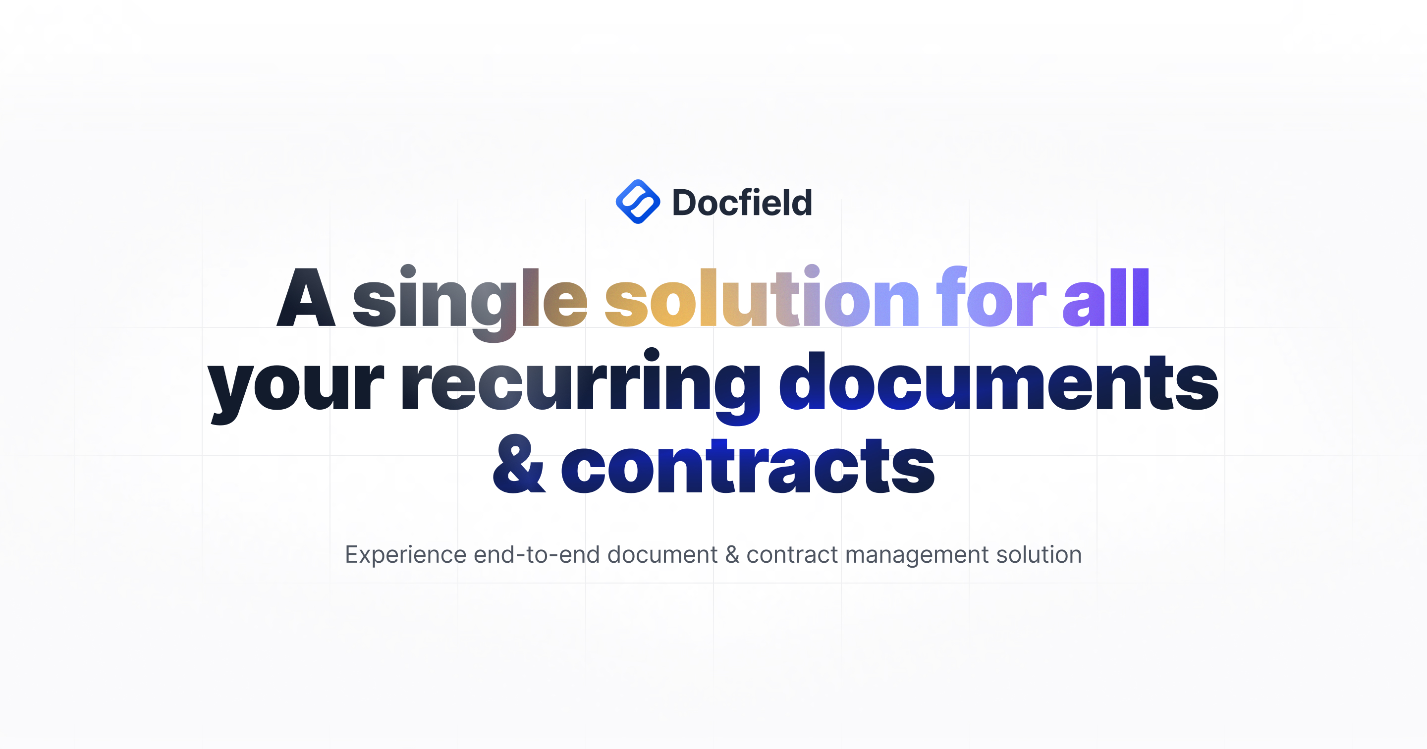 Get Docs Done 60 Faster with our Document Management System DMS - Docfield-Logo