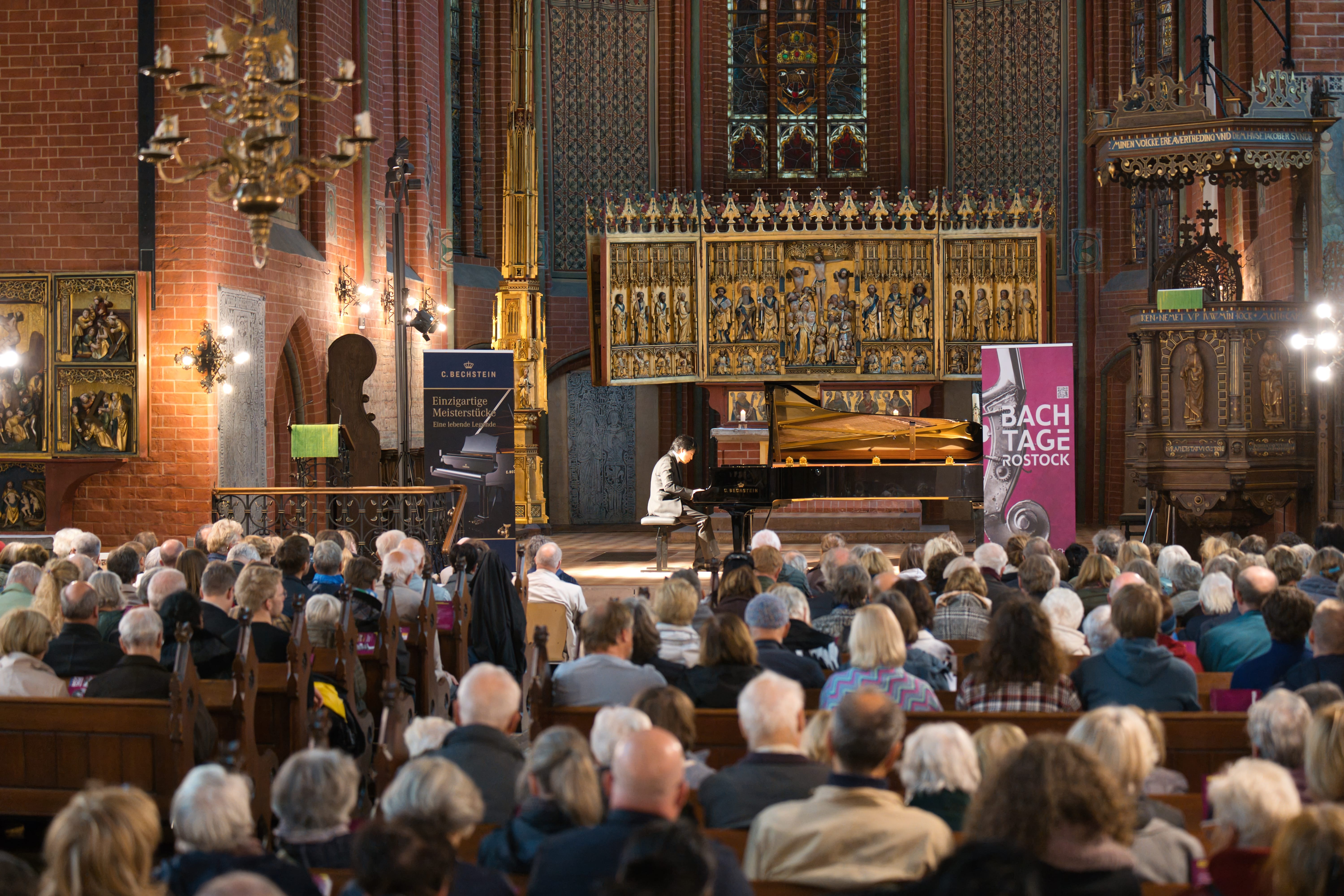 Der Barocksaal in Rostock, indem jedes Jahr aufs neue die Bachtage Rostock stattfinden
