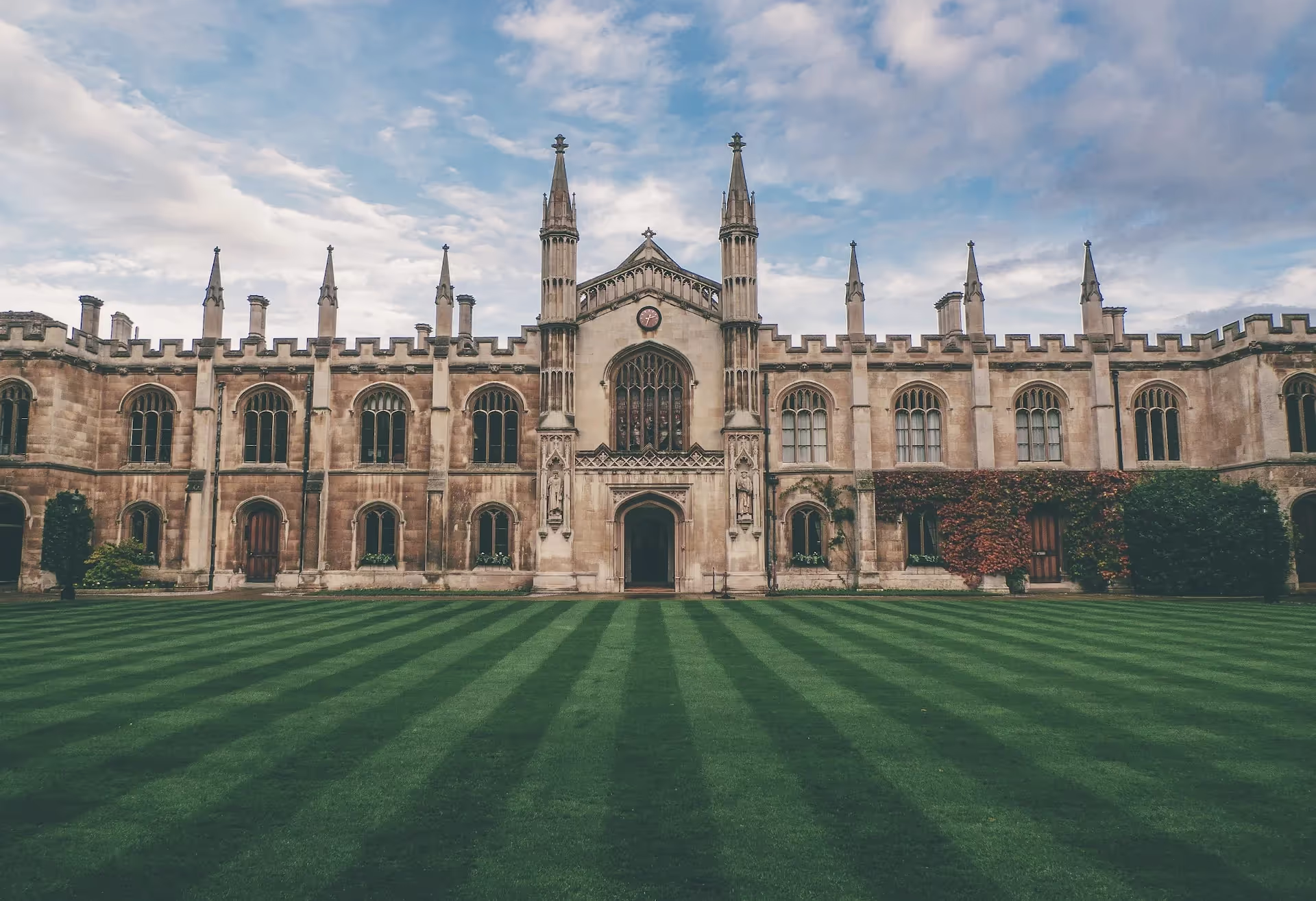 A historic university quadrangle