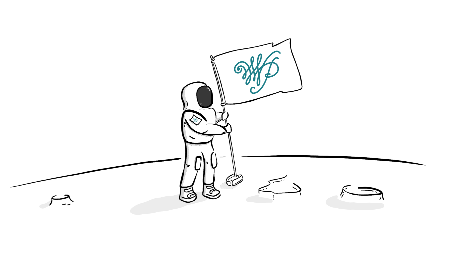 Plant your positioning flag in the ground