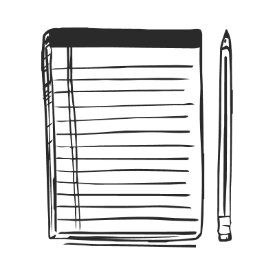 Yellow pad icon