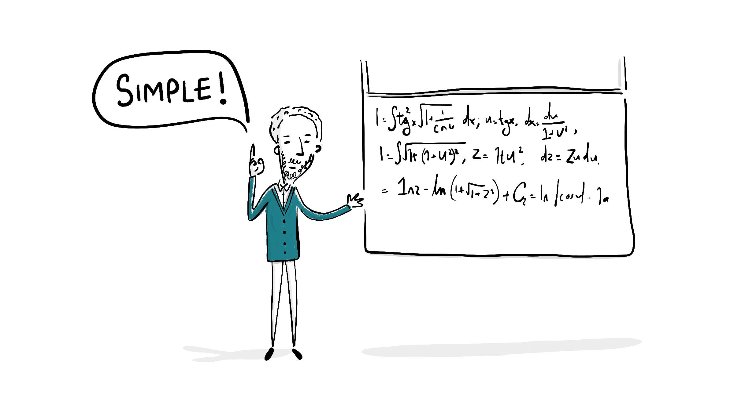 The expert is running on intuition