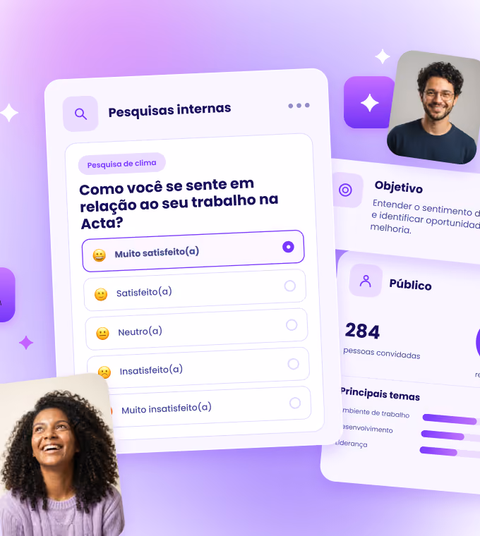 Pesquisa interna com perguntas para colaboradores