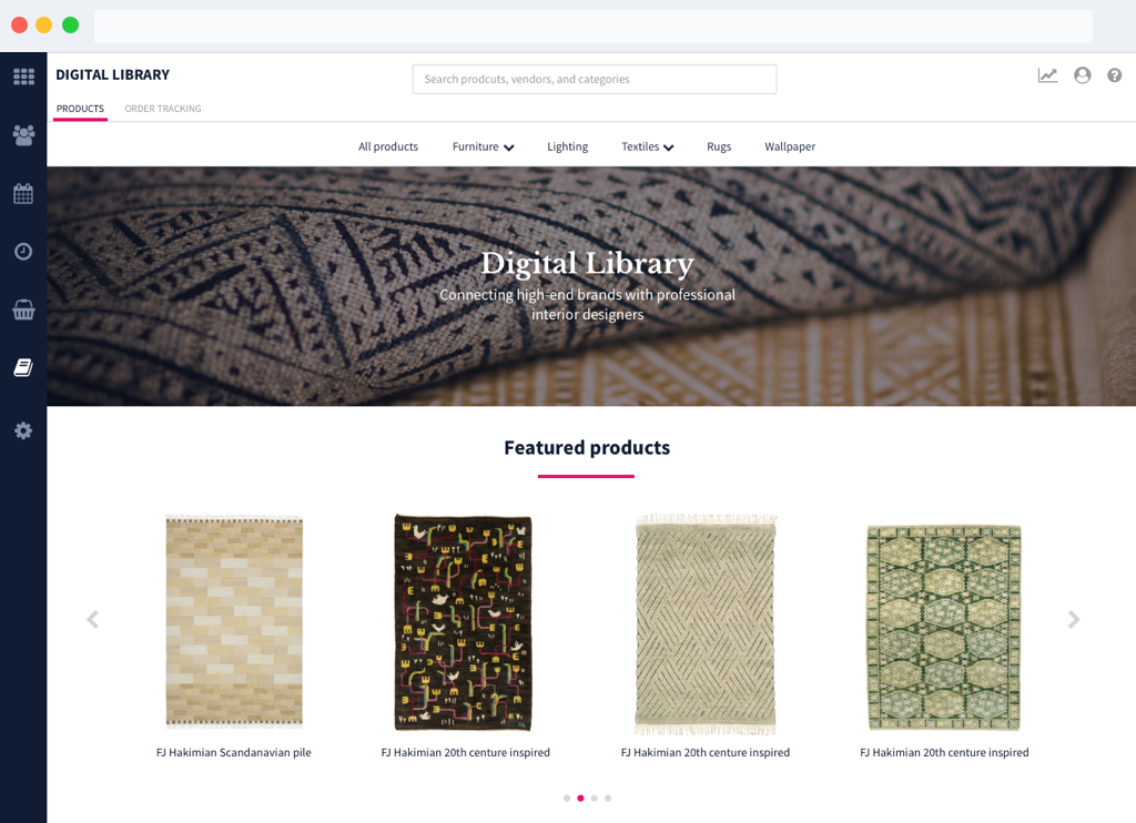 screenshot of fuigo market homepage