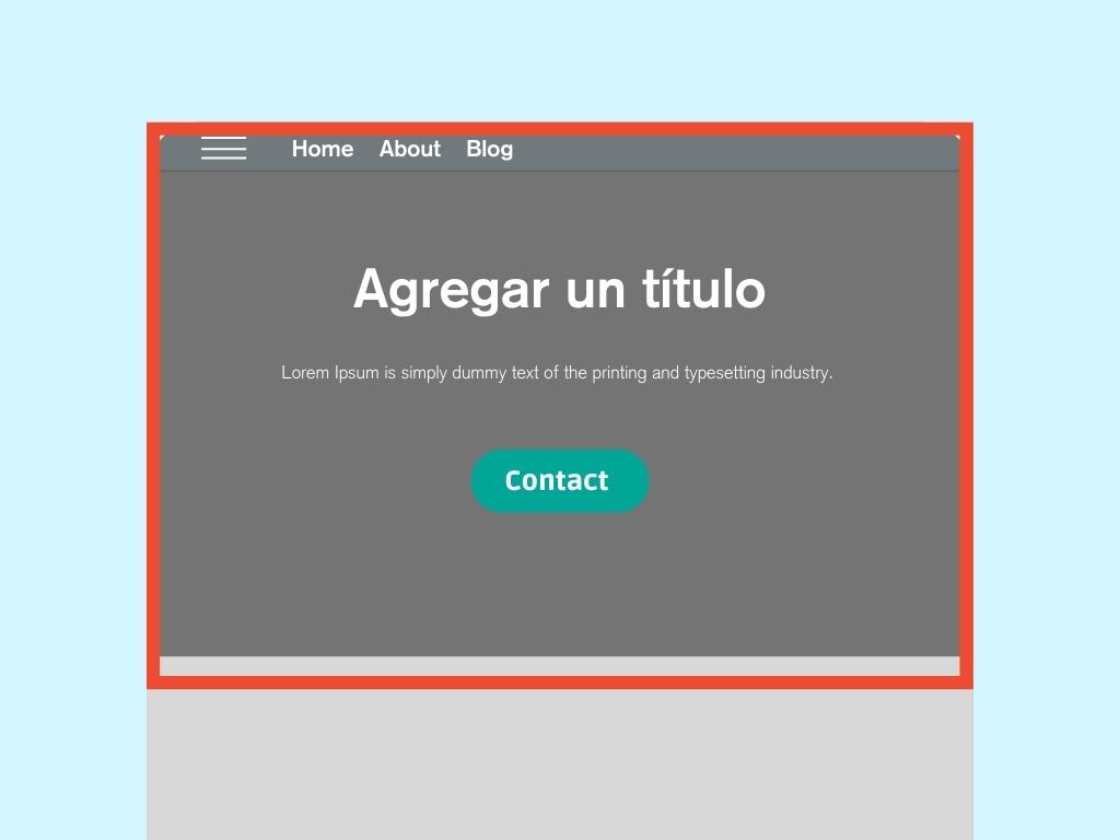 full screen image layout