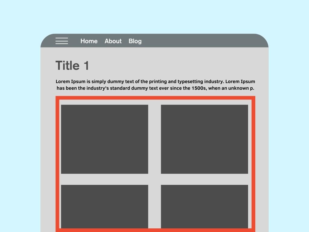 cards layout