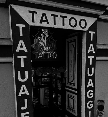 Photo of Spider Web Tattoo's Entrance Door Berlin