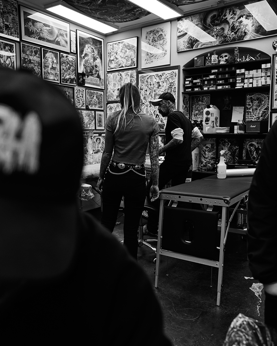 Photo of the Inside of the shop with Pia and Javi Castano photo by Van Endert