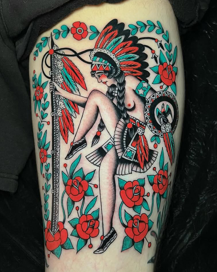 Mauro Quaresima Traditional Sundance Bert Grimm Spider Web Tattoo Berlin