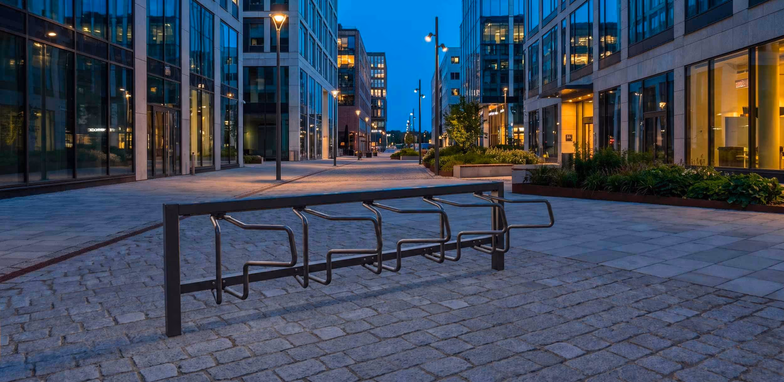 Flex Cykelställ med sensorstyrd belysning - släckt