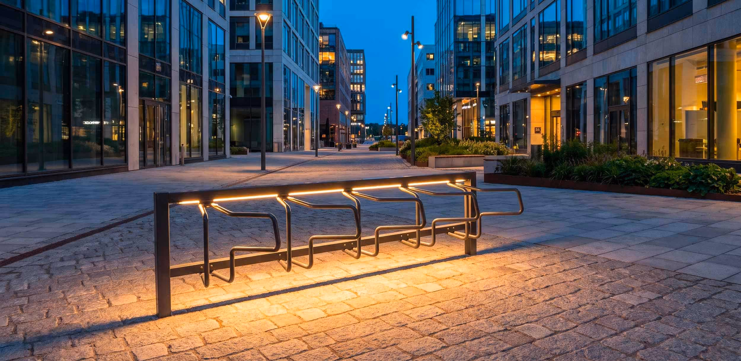 Flex Cykelställ med sensorstyrd belysning