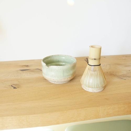 Matcha set pastel grün