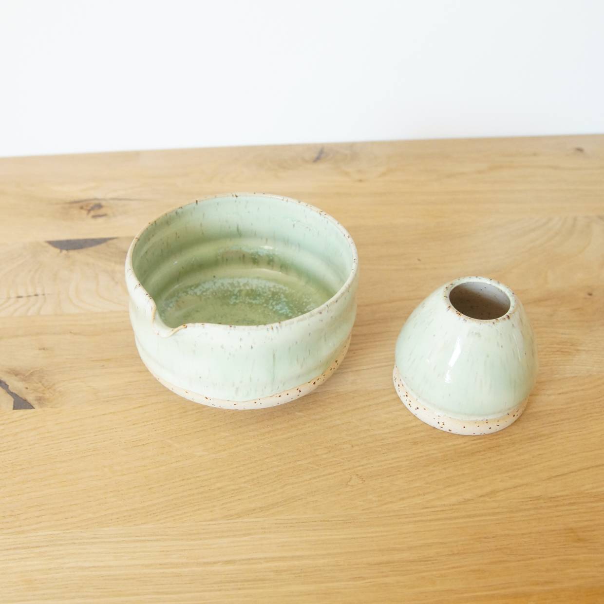 Matcha set pastel grün