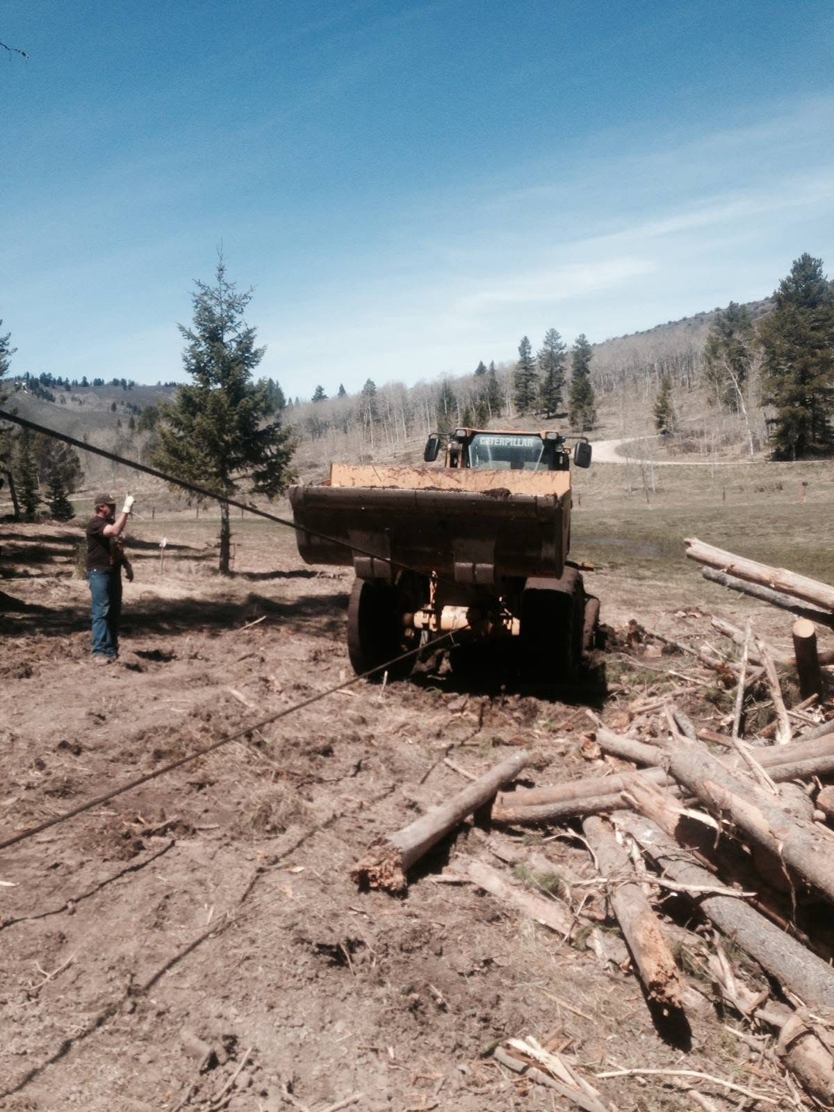 Heavy equipment recovery and hauling in western Wyoming