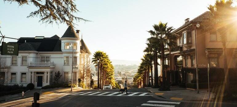 an empty street during the day