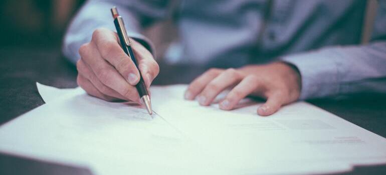 person signing the papers