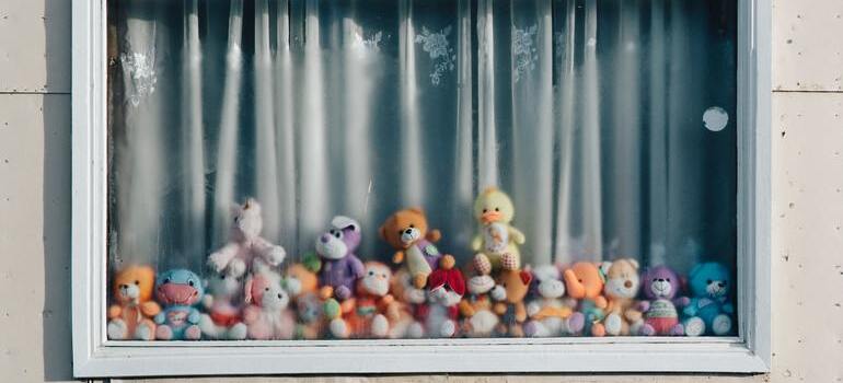 toys on the window