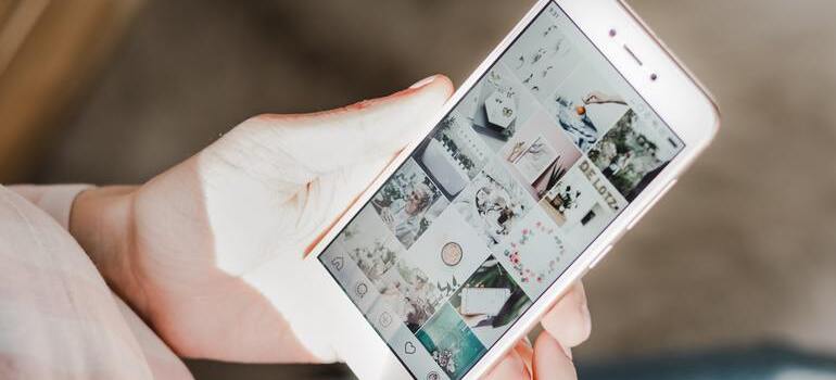 person holding a phone