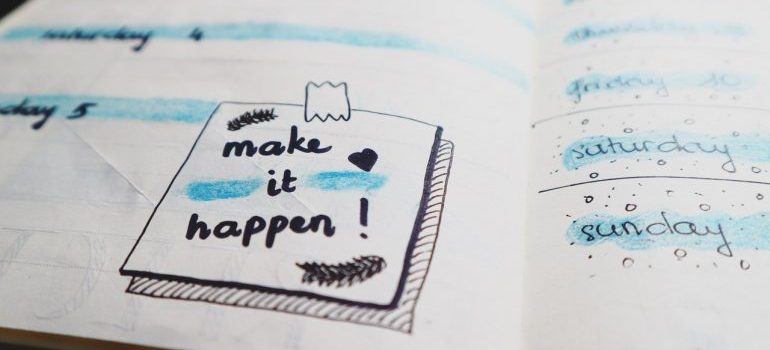 White paper with note